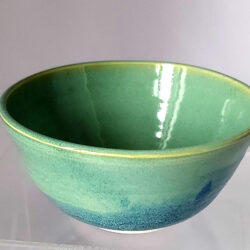 Bowl Green and Blue